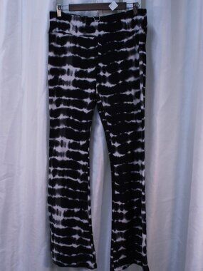 No Boundaries Monochrome Tie-Dye Flare Pants